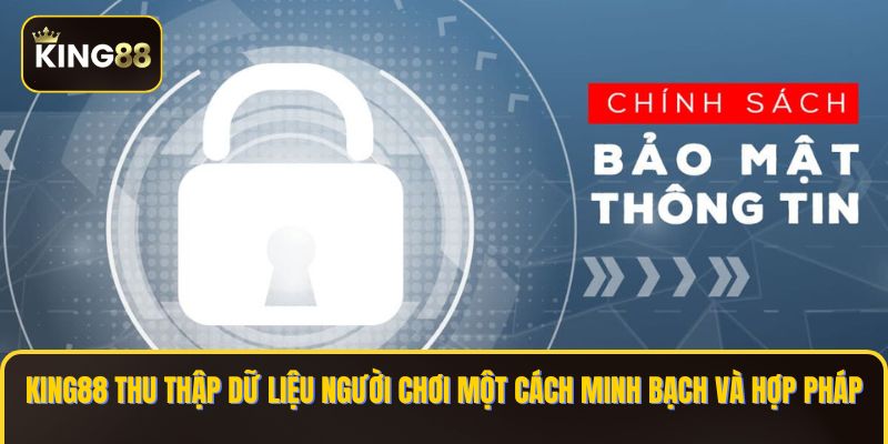 Chính sách bảo mật King88 - Bảo Mật Tài Khoản An Toàn 100% 1 KING88 thu thập dữ liệu người chơi một cách minh bạch và hợp pháp