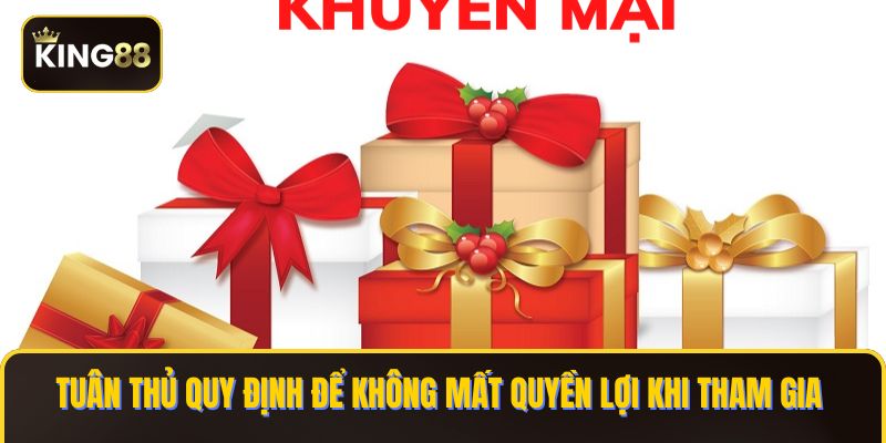 Chính Sách Và Sự Kiện Khuyến Mãi King88 3 Tuân thủ quy định để không mất quyền lợi khi tham gia